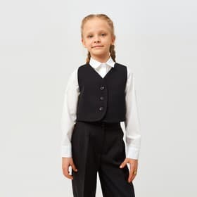 Жилет для девочки MINAKU, чёрный, рост 146 см
