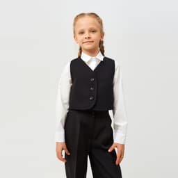 Жилет для девочки MINAKU, чёрный, рост 146 см