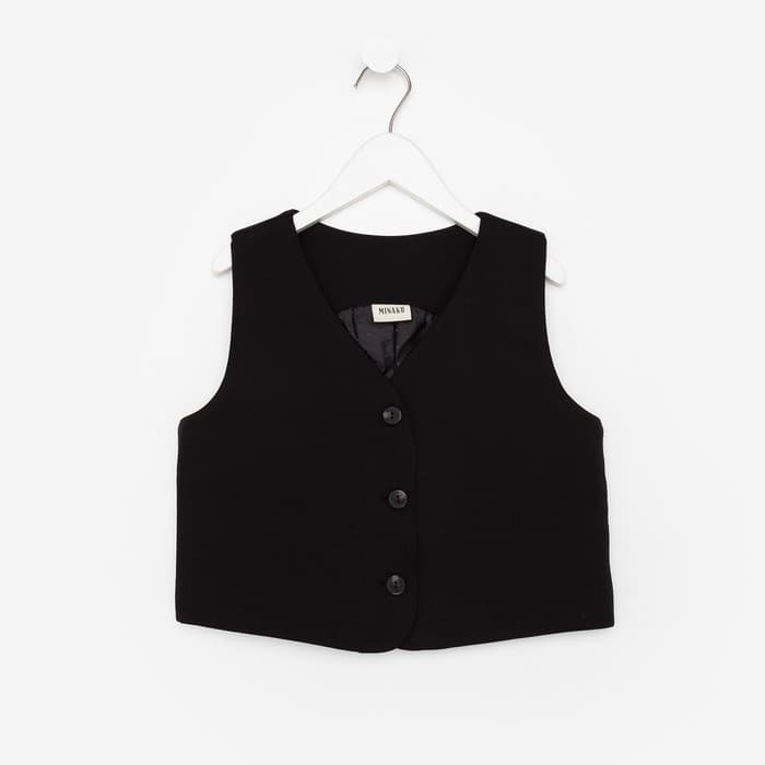 Жилет для девочки MINAKU, чёрный, рост 158 см