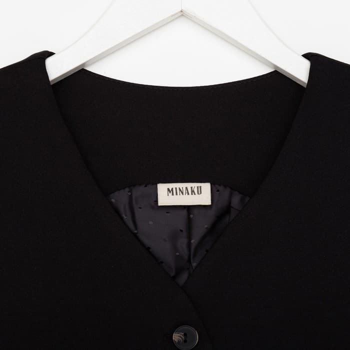 Жилет для девочки MINAKU, чёрный, рост 158 см