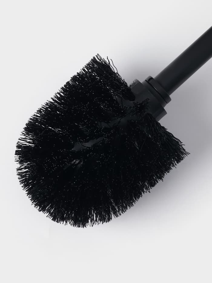 Ёршик для унитаза с подставкой SAVANNA BAMBOO, 9.5×38 см, чёрный