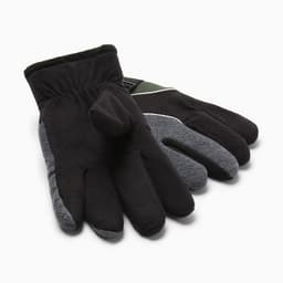 Перчатки мужские двухслойные с подкладом MINAKU, серая, хаки, размер 26