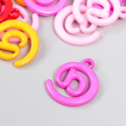 Декор для творчества пластик «@ - собака», цветные, набор 25 шт., 3×2.4 см