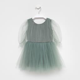 Платье нарядное для девочки KAFTAN, зелёное, рост 86-92 см