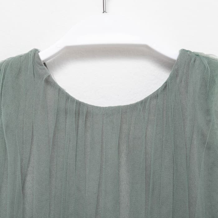 Платье нарядное для девочки KAFTAN, зелёное, рост 86-92 см