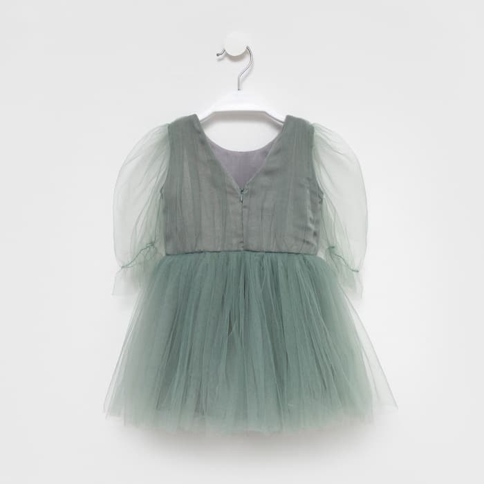 Платье нарядное для девочки KAFTAN, зелёное, рост 86-92 см