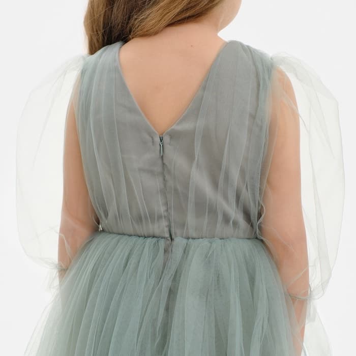 Платье нарядное для девочки KAFTAN, зелёное, рост 86-92 см