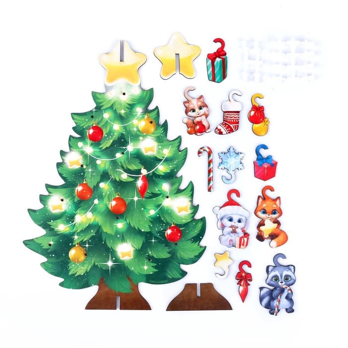 Настольная игра Лесная мастерская «Новый год! Ёлочка»