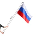 Флагшток древко для флага выдвижной телескопический, 4 метра