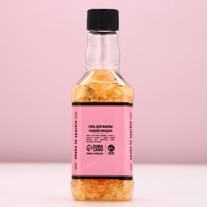 Подарочный набор косметики «Ты неотразима!», гель для душа виски 250 мл и соль для ванны 300 г, Чистое счастье