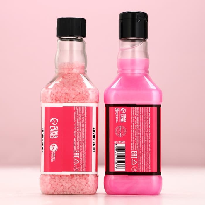 Подарочный набор косметики «Слезы бывших», гель для душа виски 250 мл и соль для ванны 300 г, Чистое счастье