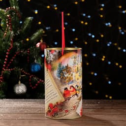 Подарочная коробка, тубус «Добрые пожелания» 120×220 мм (200 мм внутр. высота).