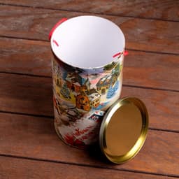 Подарочная коробка, тубус «Добрые пожелания» 120×220 мм (200 мм внутр. высота).