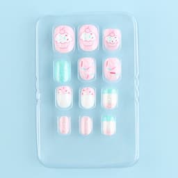 Детские накладные ногти «Сладкий стиль», 12 шт.