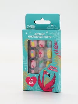 Детские накладные ногти «Яркая, стильная», 12 шт.