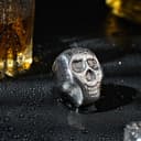 Камень для виски охлаждающий «Череп», нержавеющая сталь, 3.8×2.8×3 см, серебристый