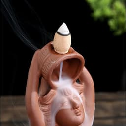 Подставка для благовоний TAKE IT EASY «Омовение Джии», набор благовоний конусы, стелющийся дым, 18×13 см