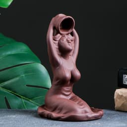 Подставка для благовоний TAKE IT EASY «Омовение Джии», набор благовоний конусы, стелющийся дым, 18×13 см