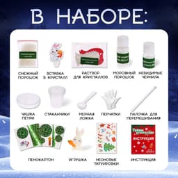 Набор для опытов «Тайны Нового года», зайчик
