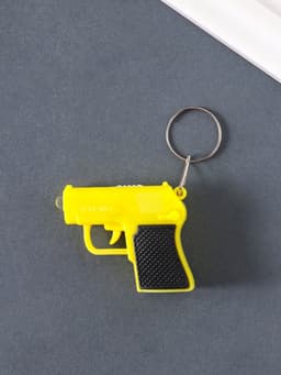 Фонарик брелок для ключей на кольце «Пистолет», 3×AG3, МИКС