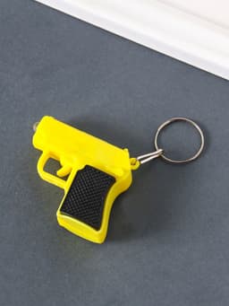 Фонарик брелок для ключей на кольце «Пистолет», 3×AG3, МИКС