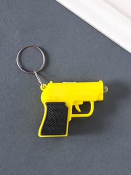 Фонарик брелок для ключей на кольце «Пистолет», 3×AG3, МИКС