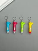 Фонарик брелок для ключей на кольце «Лайк», 3×AG3, МИКС