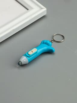 Фонарик брелок для ключей на кольце «Лайк», 3×AG3, МИКС