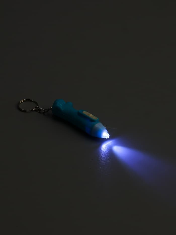 Фонарик брелок для ключей на кольце «Лайк», 3×AG3, МИКС
