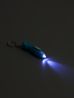 Фонарик брелок для ключей на кольце «Лайк», 3×AG3, МИКС
