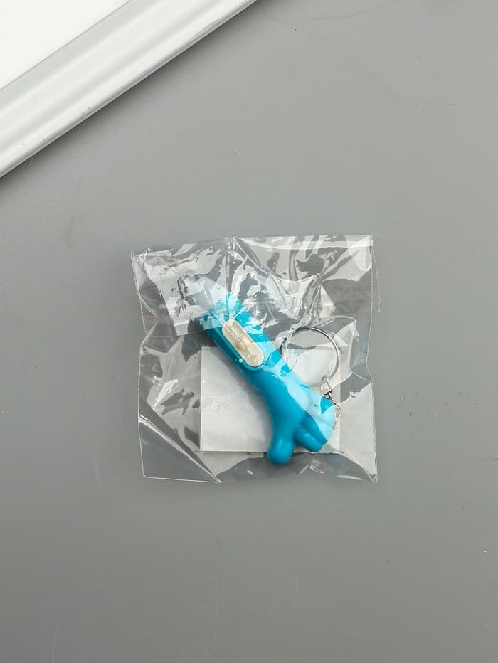 Фонарик брелок для ключей на кольце «Лайк», 3×AG3, МИКС