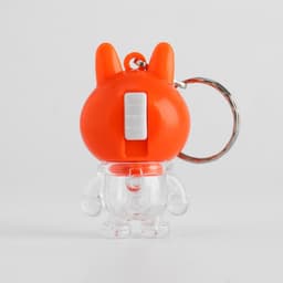 Фонарик брелок для ключей на кольце «Заяц», 3×AG3, МИКС