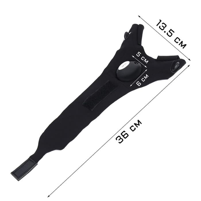 Фонарь-перчатка рабочий, на левую руку, 2 х CR2016, 36×13.5 см