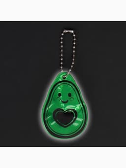 Светоотражающий элемент «Авокадо», двусторонний, 4.1×6 см, зелёный