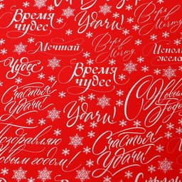 Плёнка новогодняя упаковочная голография «Сюрприз внутри», 100 х 70 см