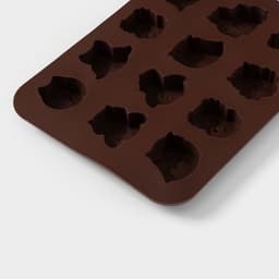 Форма для шоколада Доляна «Совы», силикон, 19×15 см, 12 ячеек (3.5×3.5×1.5 см), коричневая