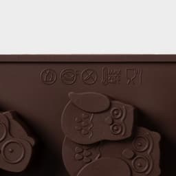 Форма для шоколада Доляна «Совы», силикон, 19×15 см, 12 ячеек (3.5×3.5×1.5 см), коричневая