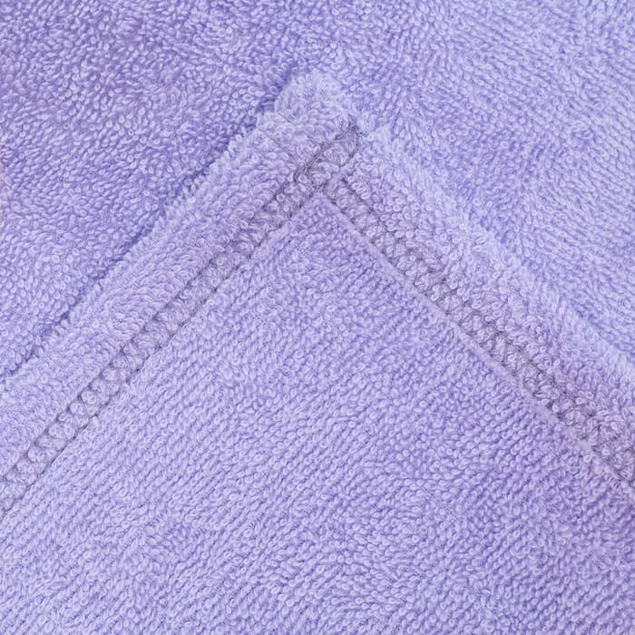 Набор для купания Крошка Я (полотенце-уголок 85×85 ±2 см, полотенце 40×55 см, рукавица), цвет сиреневый