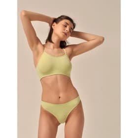 Трусы женские String mini, размер S, нежно-зелёные