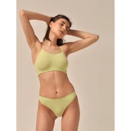 Трусы женские String mini, размер S, нежно-зелёные