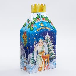 Подарочная новогодняя коробка «Рождественский», для сладких подарков, 19×12×35.5 см