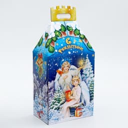 Подарочная новогодняя коробка «Рождественский», для сладких подарков, 19×12×35.5 см