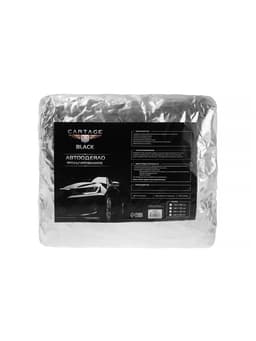 Автоодеяло для двигателя Cartage, 130×80 см, фольгированное, чёрное