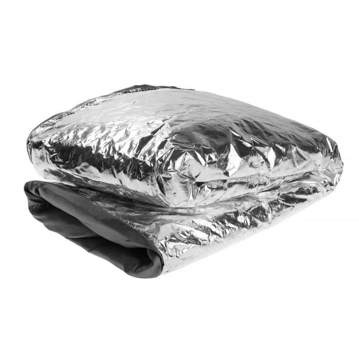 Автоодеяло для двигателя Cartage, 140×90 см, фольгированное, чёрное