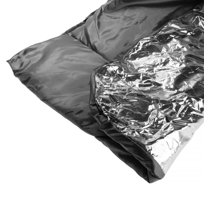 Автоодеяло для двигателя Cartage, 140×90 см, фольгированное, чёрное