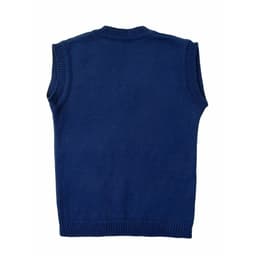 Жилет вязаный для мальчика Amarobaby Pure Love School, рост 134 см, синий