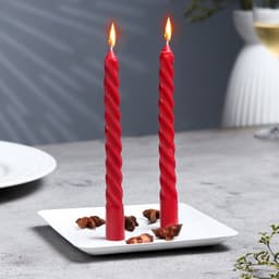 Набор свечей ароматических витых, 1.5×15 см, 2 шт., лаванда