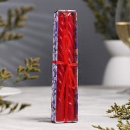 Набор свечей ароматических витых, 1.5×15 см, 2 шт., лаванда