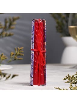 Набор свечей ароматических витых, 1.5×15 см, 2 шт., лаванда