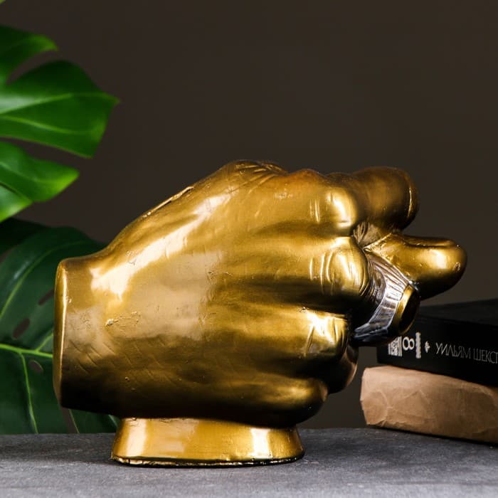 Копилка для денег «Фига», гипс, 16×29 см